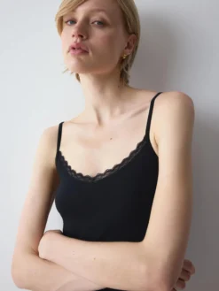 FEEL OF COTTON Top with spaghetti straps