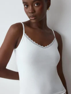 FEEL OF COTTON Top with spaghetti straps