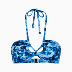 MIDNIGHT SWIM Bandeau bikini top