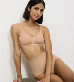 MODERN LACE+COTTON Non-wired bra