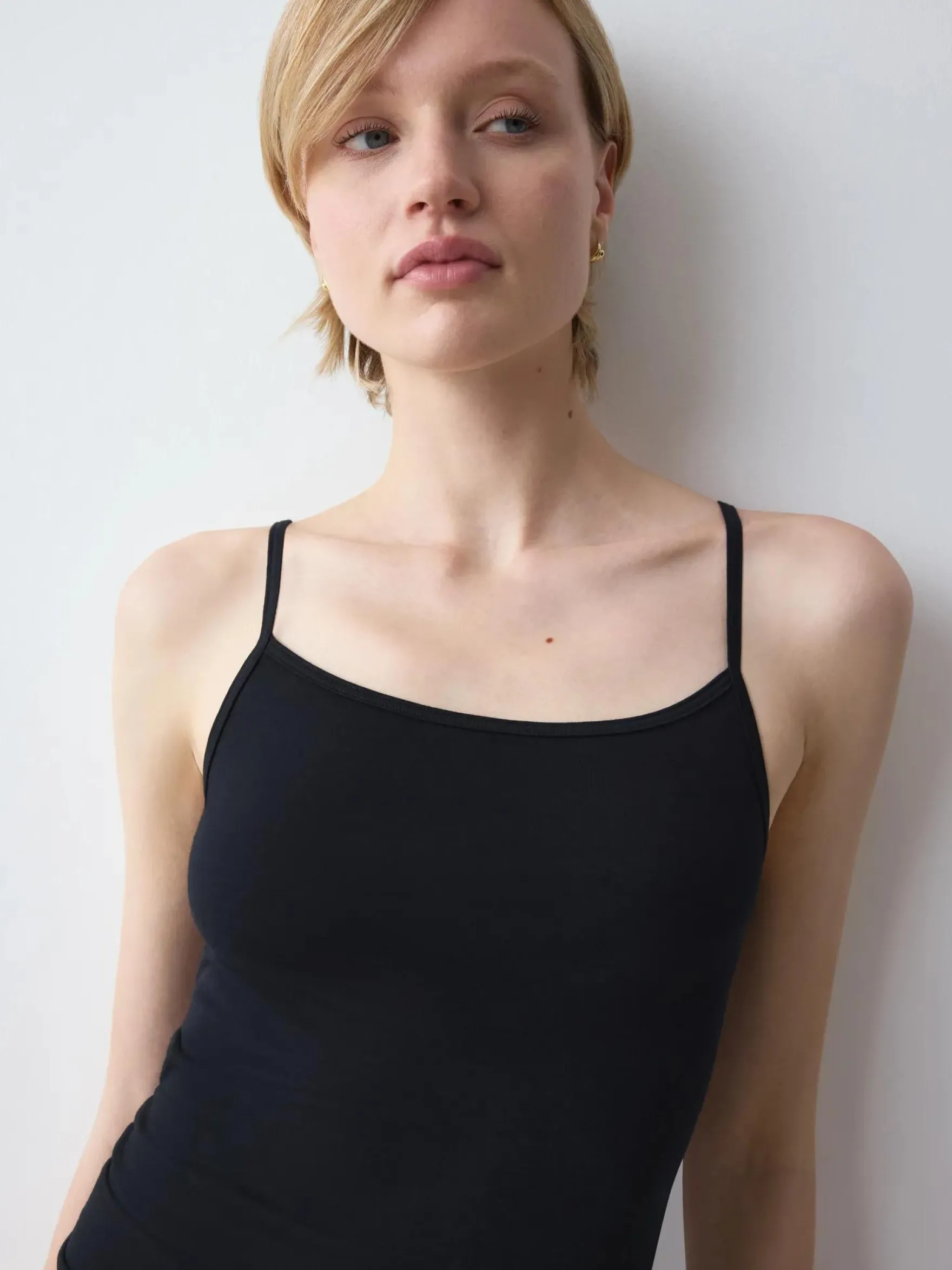 SENSE OF COTTON Top with spaghetti straps
