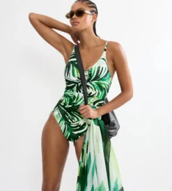 SUMMER PALM Swimsuit with padded cups
