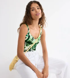 SUMMER PALM Swimsuit with padded cups
