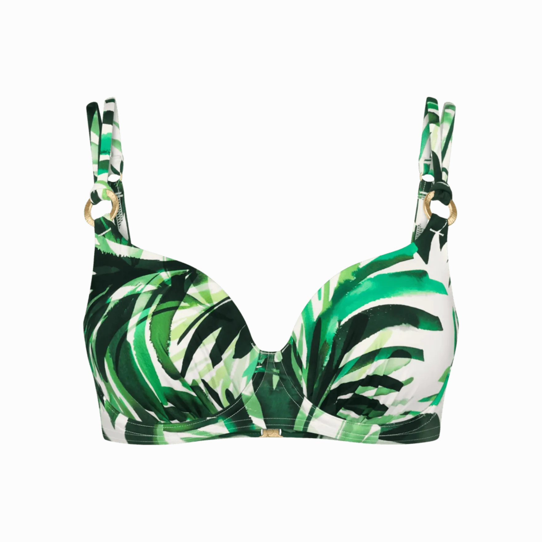 SUMMER PALM Wired bikini top with padded cups