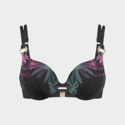 SUMMER TROPICS Wired bikini top with padded cups