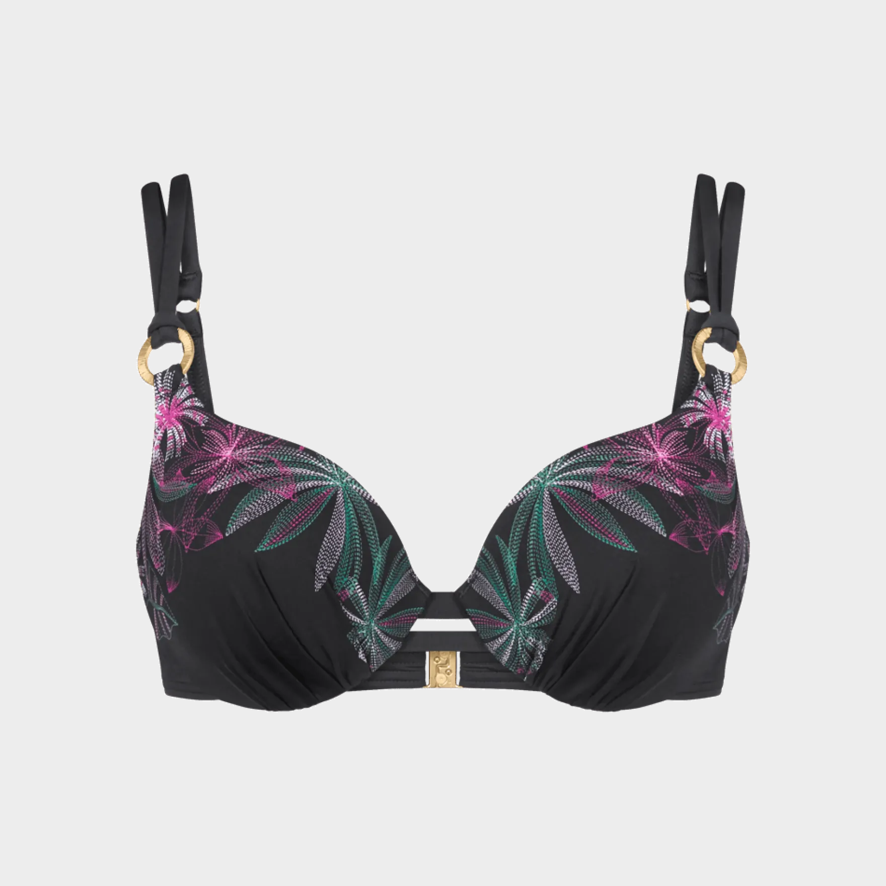 SUMMER TROPICS Wired bikini top with padded cups