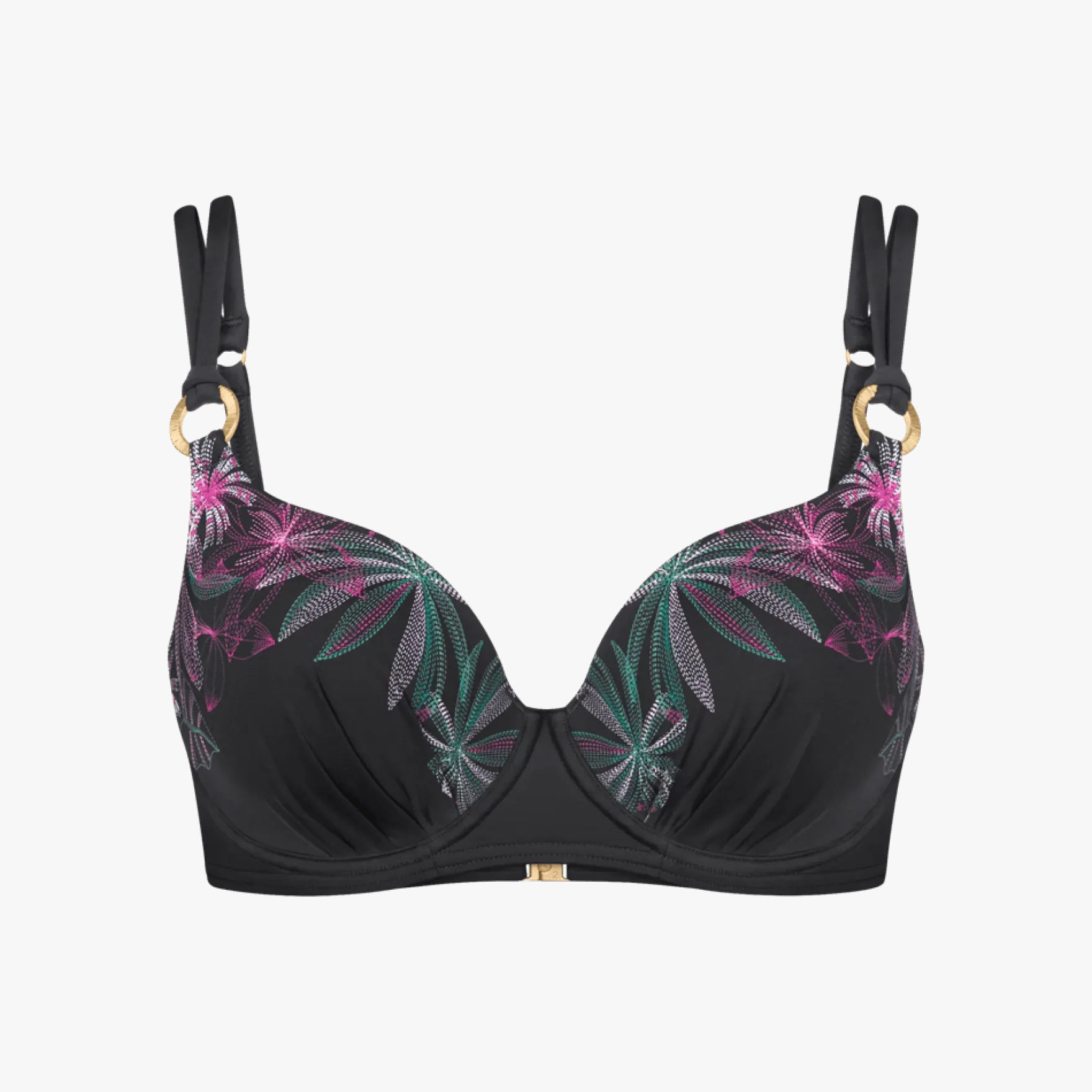 SUMMER TROPICS Wired bikini top with padded cups