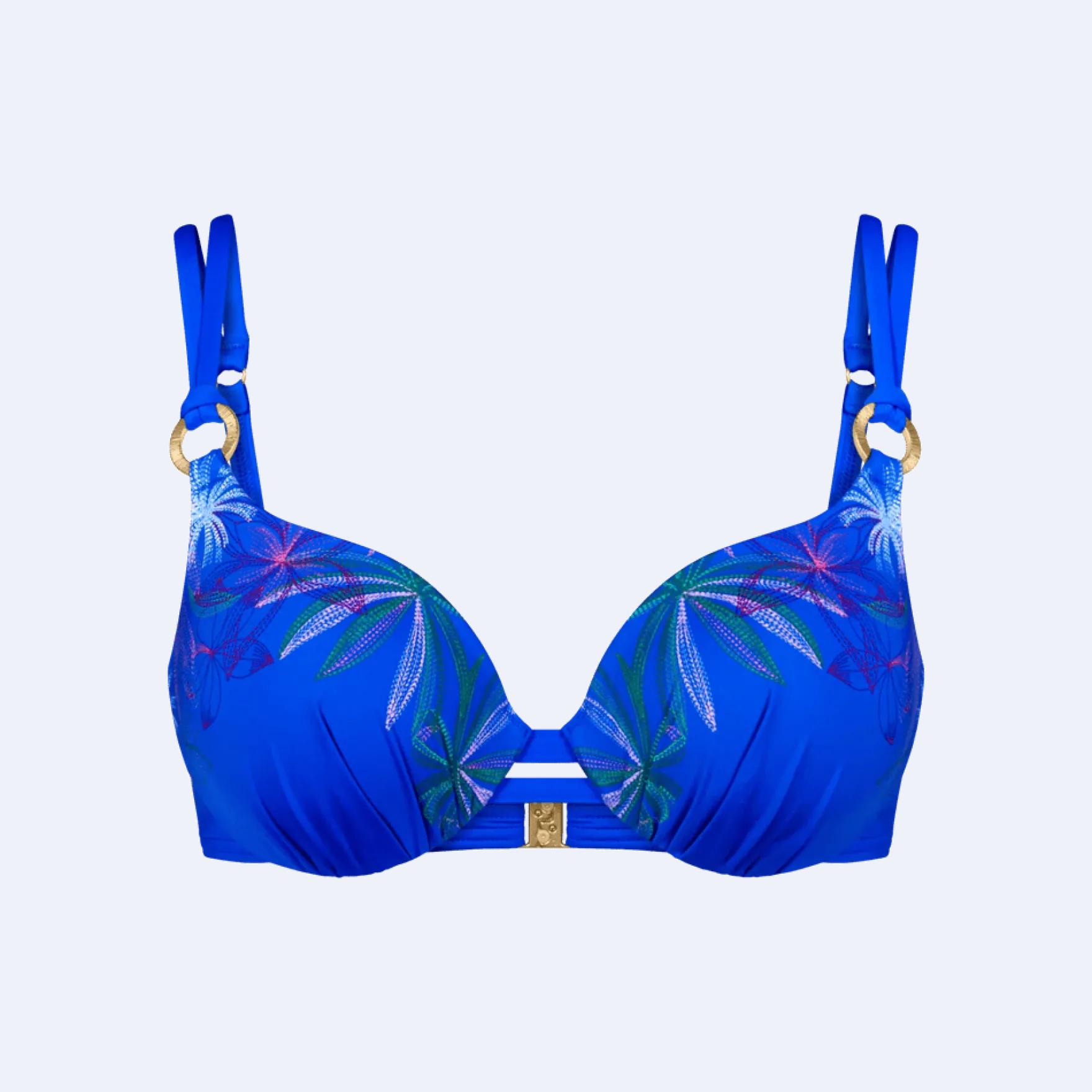SUMMER TROPICS Wired bikini top with padded cups