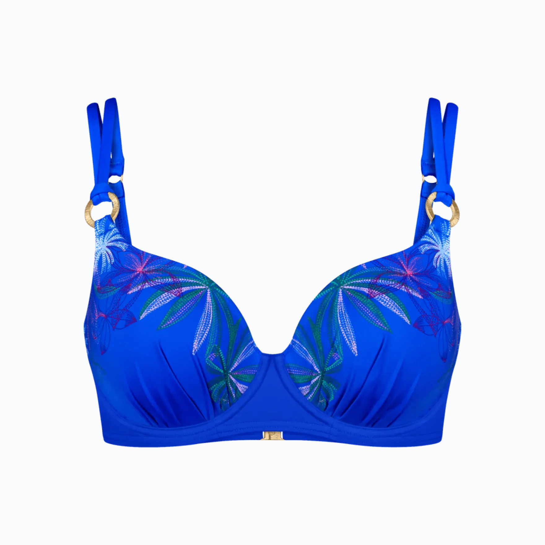 SUMMER TROPICS Wired bikini top with padded cups