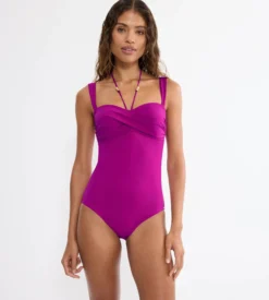 SUMMER TWIST Bandeau swimsuit