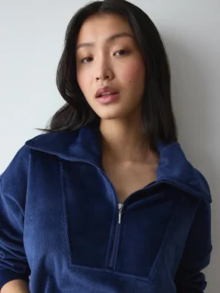 VELOUR RIB Sweater