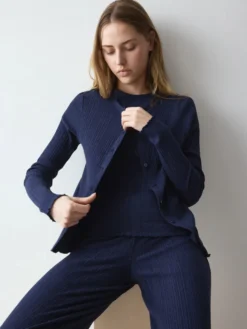 VERSATILE RIB Long-sleeve cardigan