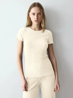 VERSATILE RIB Short-sleeve top