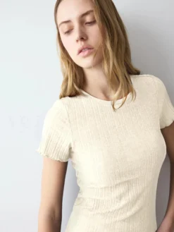 VERSATILE RIB Short-sleeve top